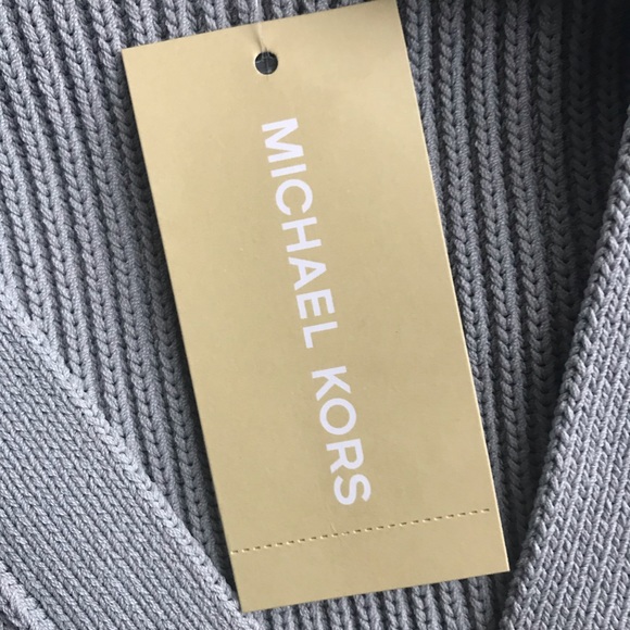 Michael Kors grey cardigan sweater with buttons! - Picture 6 of 7